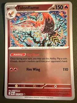 Pokemon TCG Talonflame 14/88 Perfect Order ME3 Reverse Holo NM - Image 1
