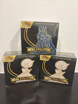 Pokemon ETB Mega Evolution TCG Lucario & Gardevoir Etb Bundle New And Sealed - Image 1