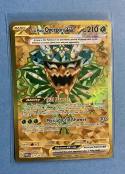 Pokemon TCG SV: Twilight Masquerade #221/167 Teal Mask Ogerpon EX NM - Image 1