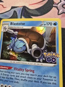 Pokemon: Go 2022- Blastoise 17/78 - Holo Rare - Near Mint - Image 2