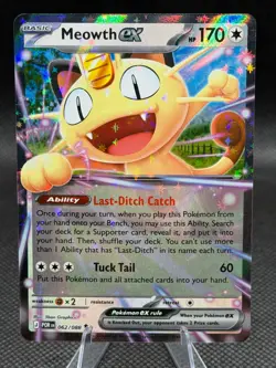 Meowth EX 62/88 : Double Rare - Perfect Order Pokemon TCG NM - Image 1
