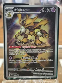 Pokemon TCG Alakazam Full Art Holo Promo 009 Sealed Still In Plastic Free Ship! - Image 2