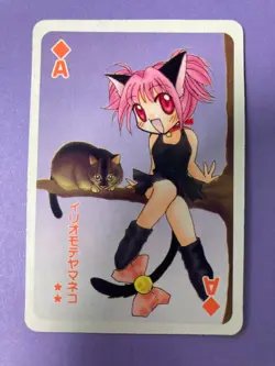 Tokyo Mew Mew Playing Card Ichigo Momomiya Ace of Diamonds Furoku Cards Japanese - Image 1