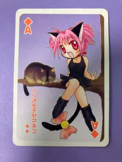 Tokyo Mew Mew Playing Card Ichigo Momomiya Ace of Diamonds Furoku Cards Japanese - Image 2