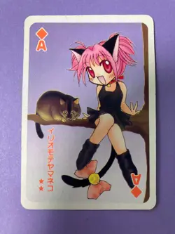 Tokyo Mew Mew Playing Card Ichigo Momomiya Ace of Diamonds Furoku Cards Japanese - Image 3