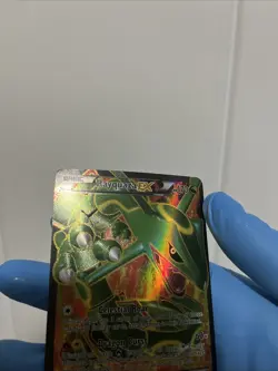 2012 Pokemon Dragons Exalted Ultra Rare Full Art Rayquaza EX 123/124 - Image 2