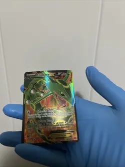 2012 Pokemon Dragons Exalted Ultra Rare Full Art Rayquaza EX 123/124 - Image 4