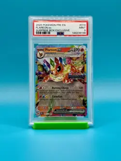 PSA 9 - 2025 Pokemon PRE EN Flareon ex Stamped Promo #014 - Image 1
