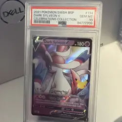 Pokemon TCG 2021 Dark Sylveon V Celebrations #134 PSA 10 GEM MT - Image 1