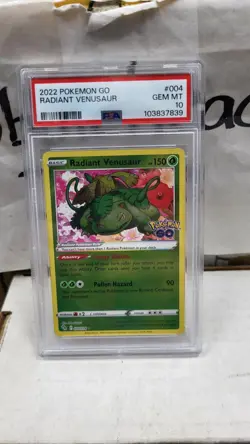 2022 RADIANT VENUSAUR POKEMON GO POKEMON TCG PSA 10 GEM MINT #004 - Image 2