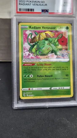 2022 RADIANT VENUSAUR POKEMON GO POKEMON TCG PSA 10 GEM MINT #004 - Image 4