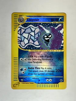 Cloyster Expedition Reverse Holofoil 8/165 Pokemon TCG LP - Image 1