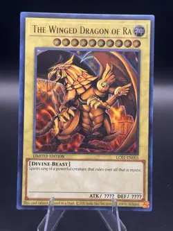 Yu-Gi-Oh! Konami The Winged Dragon of Ra LC01-EN003 Ultra Rare Limited Edition - Image 1