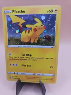Pokemon Card Pikachu SWSH039 Holo Rare Black Star Promo - Image 2
