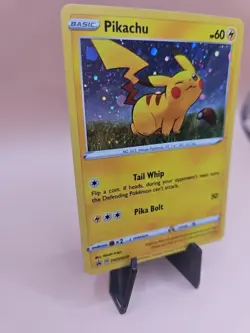 Pokemon Card Pikachu SWSH039 Holo Rare Black Star Promo - Image 5