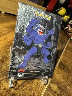 2025 Pokemon Crystal Card Collection #068 Machamp Black Dark Edition Hit - Image 3