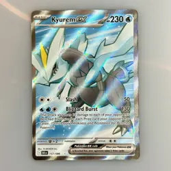 Kyurem EX 157/086 Pokemon card TCG SV: Black Bolt Full Art Ultra Rare NM/ Mint - Image 1