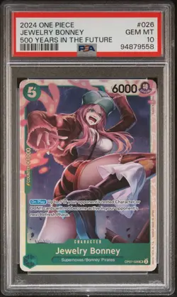 Jewelry Bonney OP07-026 - One Piece TCG 500 Years in the Future English - PSA 10 - Image 1