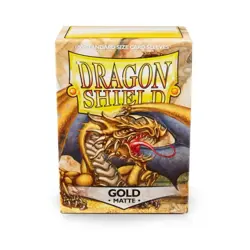 Arcane Tinm Card Protect Standard Sleeves - Matte Gold (10 packs of SW (New) - Image 1