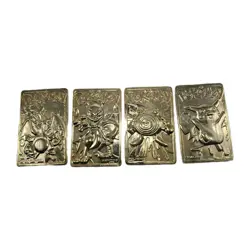 Burger King Pokemon Gold Cards Charizard Pikachu Mewtwo and Poliwhirl Lot - Image 1