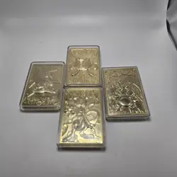 Burger King Pokemon Gold Cards Charizard Pikachu Mewtwo and Poliwhirl Lot - Image 4