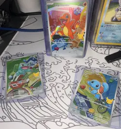 Pokemon TCG Charmander, Bulbasaur, Squirtle Holo Basic Card Lot English NM/MT - Image 1