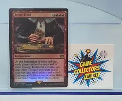 Triple Triad Final Fantasy MTG Prerelease Card Foil NM Tracking Magic Stamped - Image 1