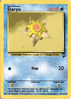 Staryu 095/130 Base Set 2 Pokemon Card TCG - Image 1