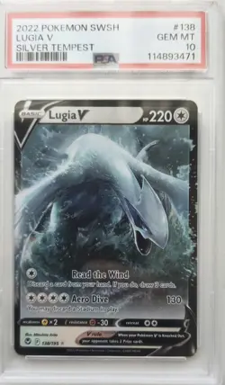 💥PSA 10 LUGIA V 138/195 SILVER TEMPEST POKEMON CARD TCG - Image 1