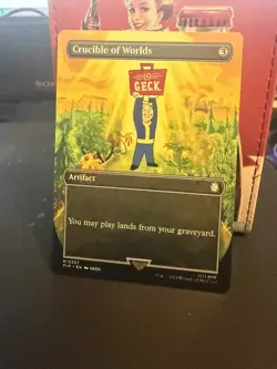 Crucible of Worlds Fallout Version Magic the Gathering Card - Image 1