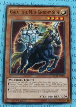 Gaia, the Mid-Knight Sun DUEA-EN091 Common Yu-Gi-Oh Card 1st Edition New - Image 1
