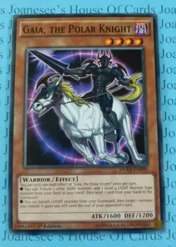 Gaia, the Polar Knight DUEA-EN090 Common Yu-Gi-Oh Card 1st Edition New - Image 1