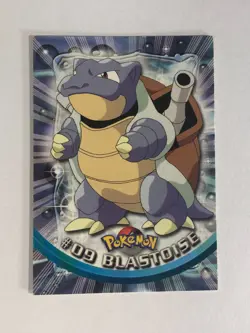 Pokemon Card Black Topps Label TV Animation #09 Blastoise Near Mint - Image 1