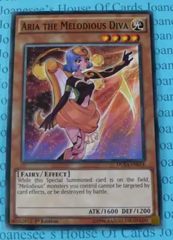 Aria the Melodious Diva DUEA-EN014 Common Yu-Gi-Oh Card 1st Edition New - Image 1