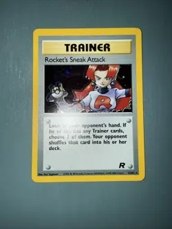 Rockets Sneak Attack Team Rocket HP 16/82 Holo Rare - Pokemon Card - Image 1