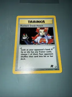 Rockets Sneak Attack Team Rocket HP 16/82 Holo Rare - Pokemon Card - Image 2