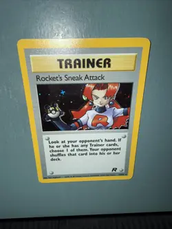 Rockets Sneak Attack Team Rocket HP 16/82 Holo Rare - Pokemon Card - Image 3