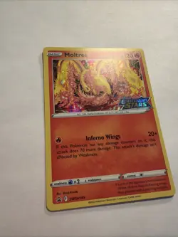 Moltres SWSH185 SWSH: Sword & Shield Promo Cards Holo Stamped - Image 2