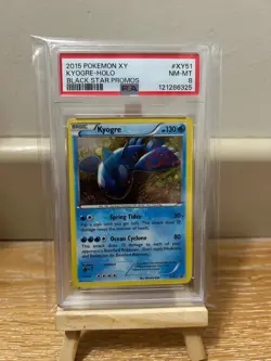 2015 Pokemon XY Black Star Promo XY51 Kyogre Holo Card PSA 8 NM-MT Slab - Image 1