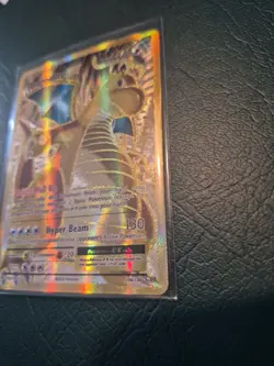 2016 Dragonite EX 106/108 Full Art Golden Holo XY Evolutions Card NM - Image 4