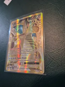 2016 Dragonite EX 106/108 Full Art Golden Holo XY Evolutions Card NM - Image 5