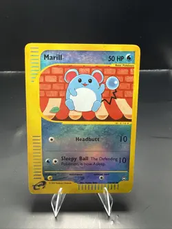 Pokemon Marill 53/147 Uncommon Reverse Holo Aquapolis Pokemon Card LP - Image 1