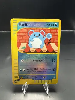 Pokemon Marill 53/147 Uncommon Reverse Holo Aquapolis Pokemon Card LP - Image 2