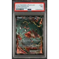 Pokemon Rayquaza EX 2012 BW5 Dragon Blade 053/050 SR PSA 7 Japanese Card NM - Image 1