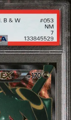 Pokemon Rayquaza EX 2012 BW5 Dragon Blade 053/050 SR PSA 7 Japanese Card NM - Image 4