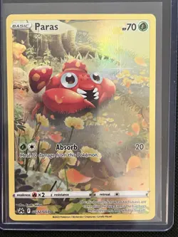 Pokemon TCG Paras Crown Zenith: Galarian Gallery Holo Rare Card GG32/GG70 NM! - Image 1