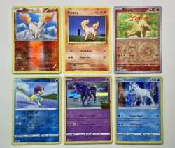 Pokemon TCG Mixed Card Lot (6) - Holo, Reverse Holo Ponyta - 2016-2023 LP/NM - Image 1