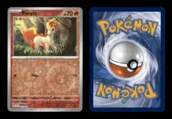 Rapidash Lot 6 Pokemon Cards Stellar Crown 20 Ponyta Reverse Holo Deck Building - Image 5