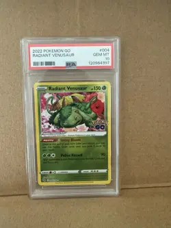 2022 Pokemon Go Radiant Venusaur #004 PSA 10 Gem Mint RARE - Image 3