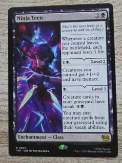 1x MTG Ninja Teen - TMNT Rare Enchantment! NM Mint! - Image 1